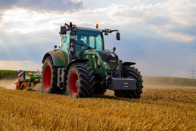 Knocked off by a tractor…
